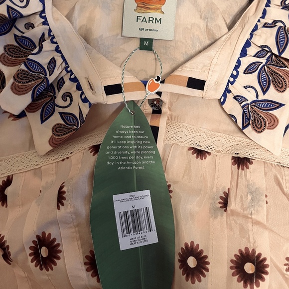 Farm Rio Cream Midi Dress - Picture 7 of 8